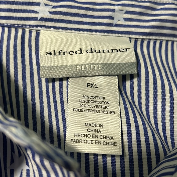 Alfred dunner button down blouse - Picture 3 of 4